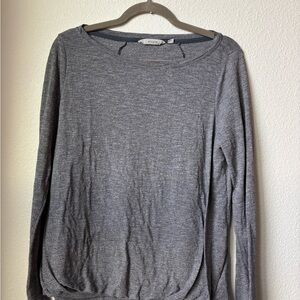 Athleta Heather Gray Long Sleeve Women's Top